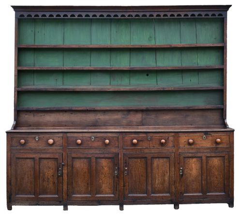 the jones family dresser rhayader 1826 - CATEGORY: ANTIQUE DRESSERS - DATED 19TH CENTURY