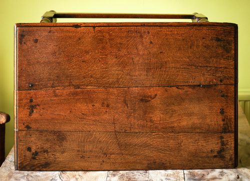 18TH CENTURY OAK TURNED LEG SIDE TABLE - ADDITIONAL PHOTO 3