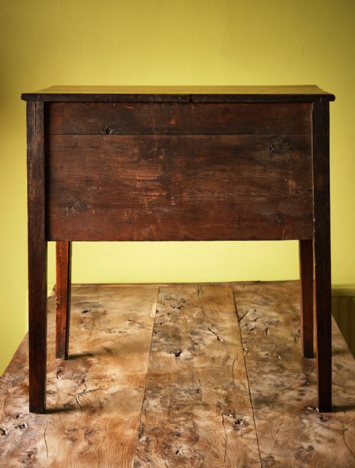 WELSH THREE DRAWER OAK LOWBOY OR SIDE TABLE - ADDITIONAL PHOTO 3