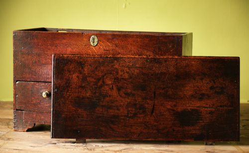 SUPERBLY PATINATED WELSH OAK COFFOR BACH - ADDITIONAL PHOTO 2