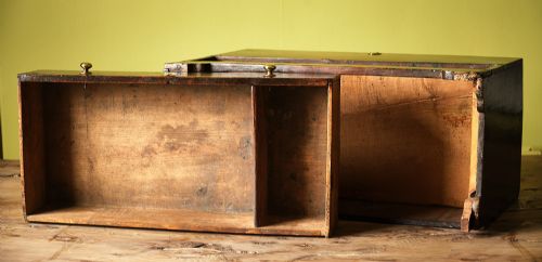SUPERBLY PATINATED WELSH OAK COFFOR BACH - ADDITIONAL PHOTO 6