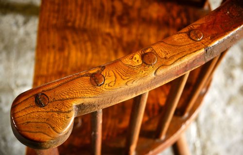 SUBSTANTIAL GEORGIAN COMB BACK STICK CHAIR WITH EXTENSIVE PAINT - ADDITIONAL PHOTO 20