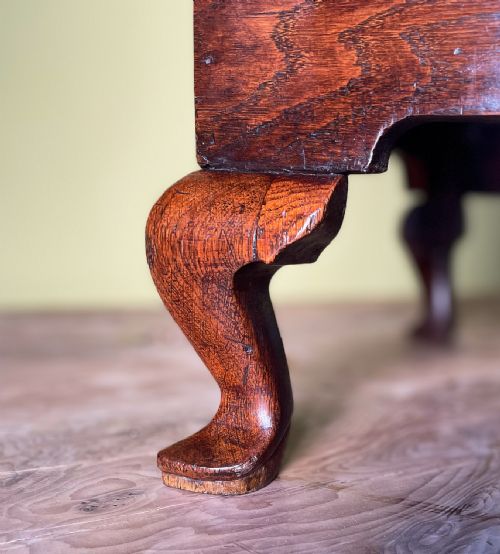 GEORGIAN WELSH OAK AND INLAID COFFOR BACH - ADDITIONAL PHOTO 9
