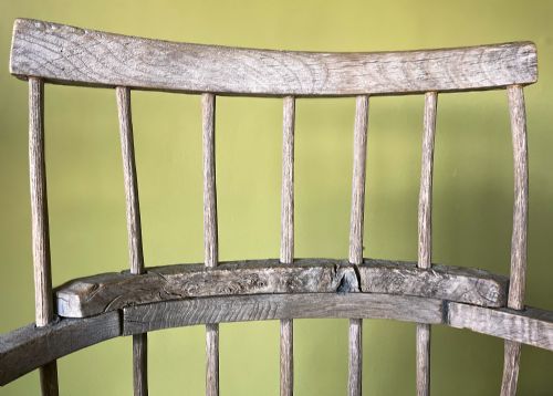 REMARKABLE SCULPTURAL COMB BACK STICK CHAIR - ADDITIONAL PHOTO 8