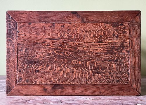 GEORGIAN WELSH OAK TWO TIER RECTANGULAR OCCASIONAL TABLE - ADDITIONAL PHOTO 5