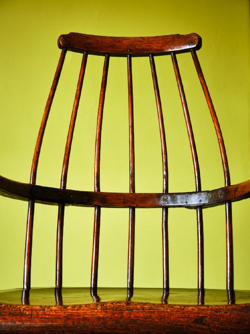 LARGE 18TH CENTURY OAK WELSH STICK BACK ARMCHAIR - ADDITIONAL PHOTO 10