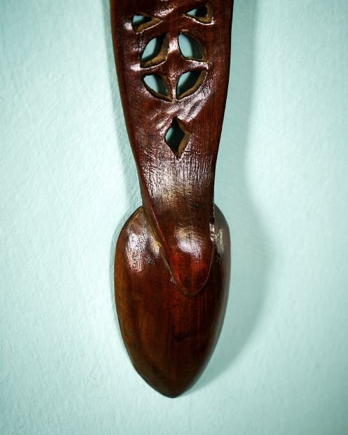 WELSH FRUITWOOD LOVE SPOON - ADDITIONAL PHOTO 6