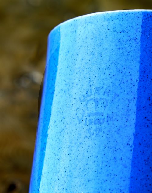 LARGE BLUE SPECKLED QUART TAVERN MUG - ADDITIONAL PHOTO 4