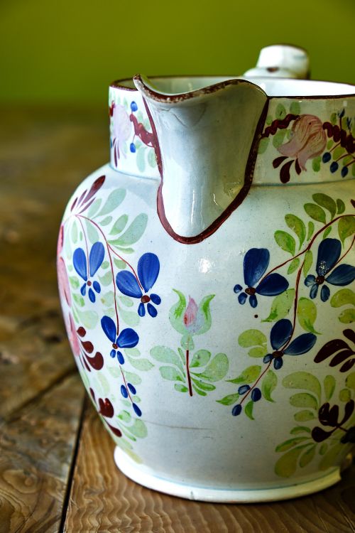 WILLIAM FIFIELD OF BRISTOL FLORAL PAINTED PEARLWARE JUG - ADDITIONAL PHOTO 4