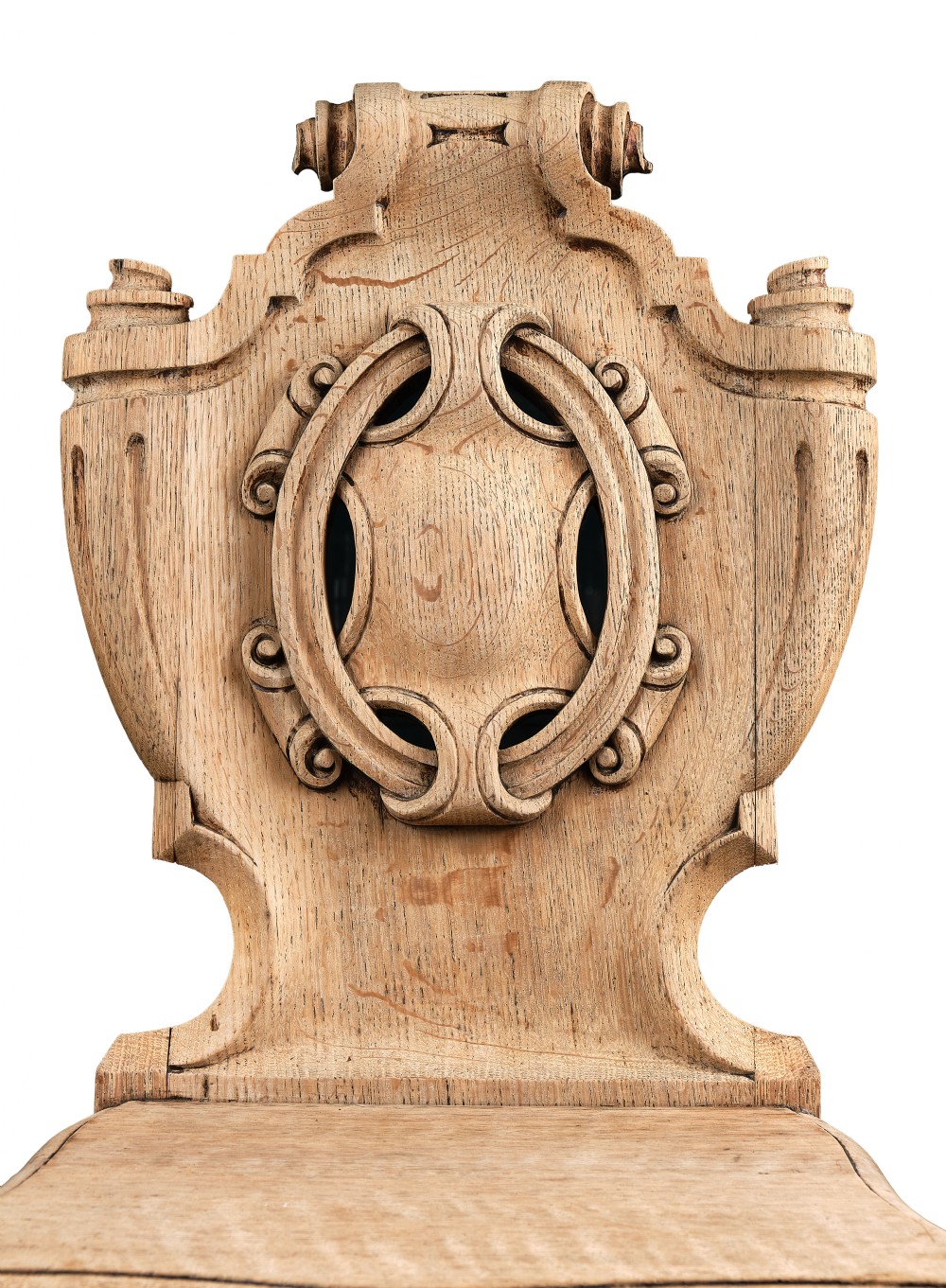 Pair of Oak Hall Chairs View V