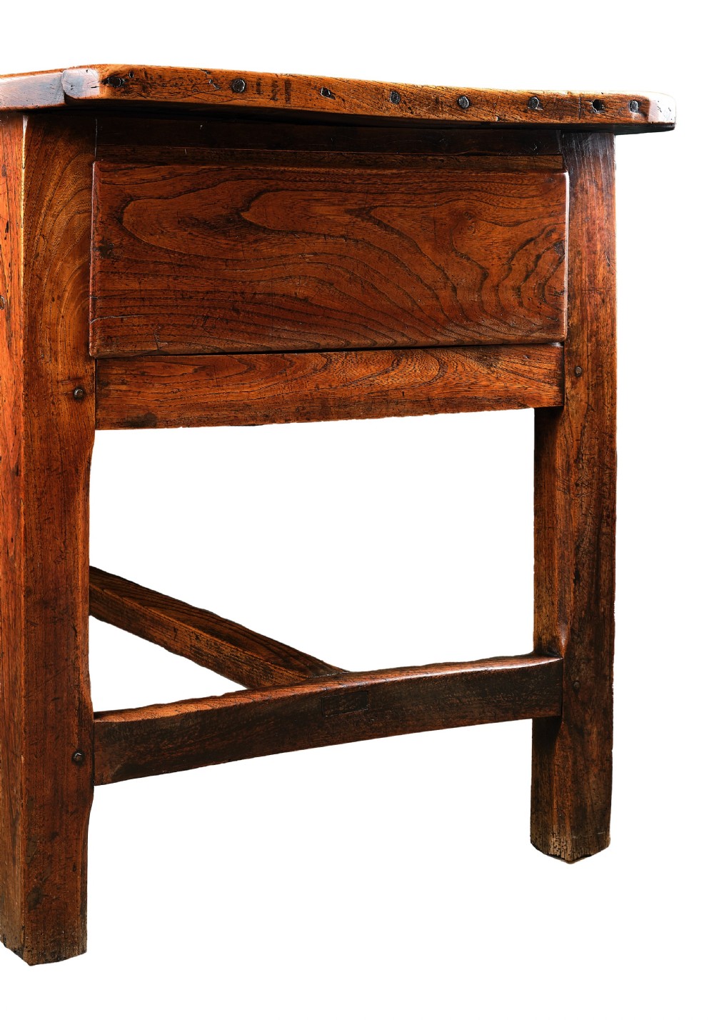 Welsh Elm Farmhouse Table View IV