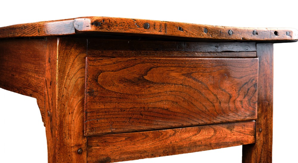 Welsh Elm Farmhouse Table View V