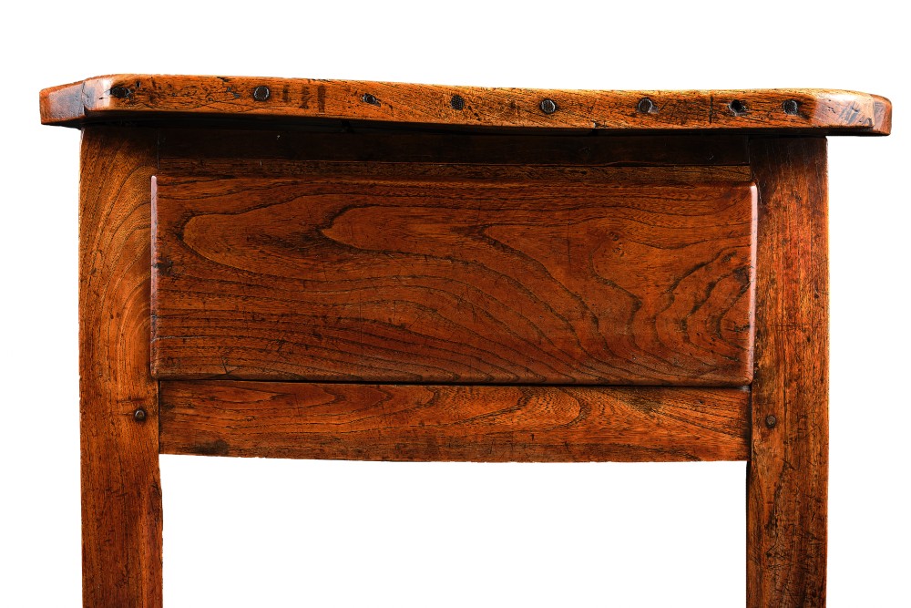 Welsh Elm Farmhouse Table View VI