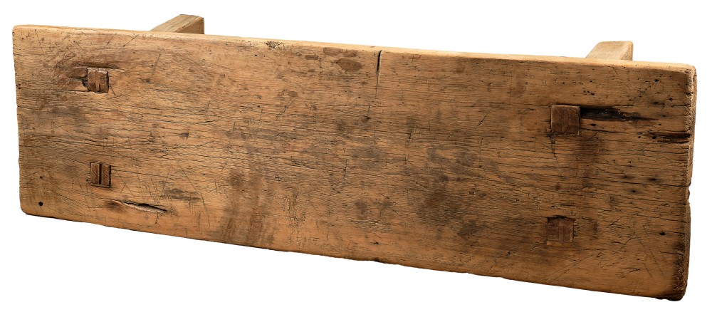 Welsh Pine and Oak Farm Bench View IV