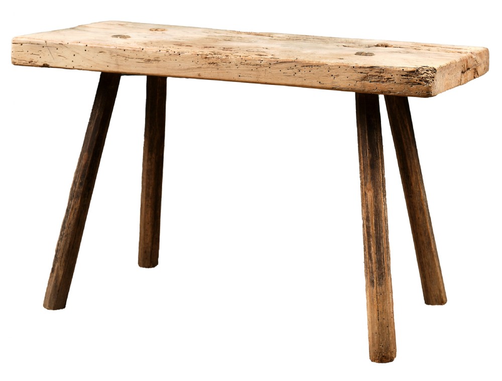 Primitive Welsh Stool View II