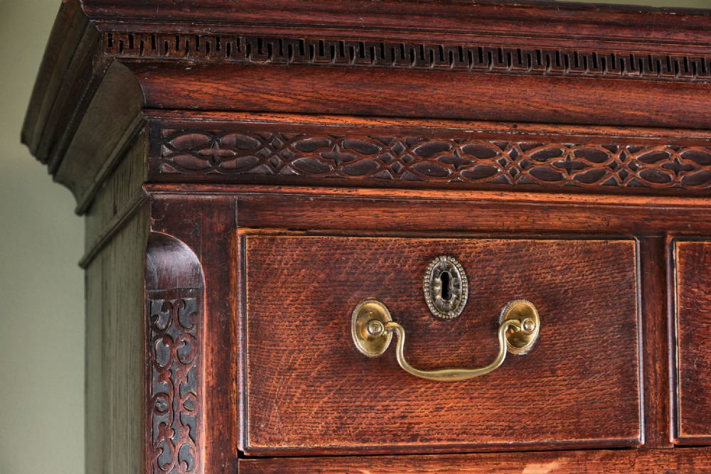 Welsh Georgian Oak Chest On Chest View V