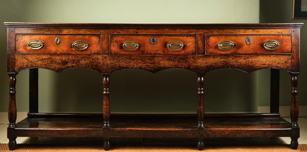 Superbly Patinated Welsh Oak Low Dresser or Server