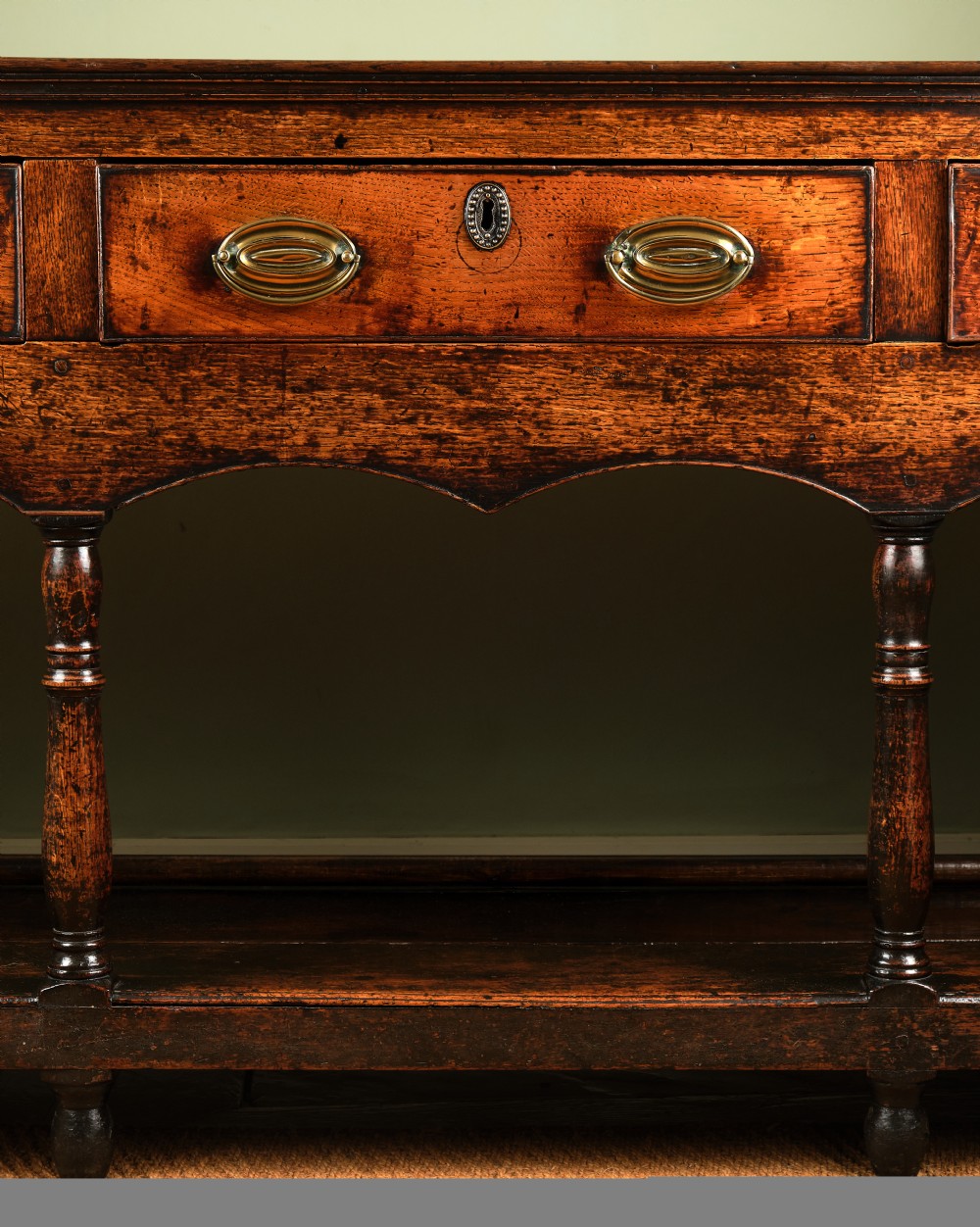 Superbly Patinated Welsh Oak Low Dresser or Server View III