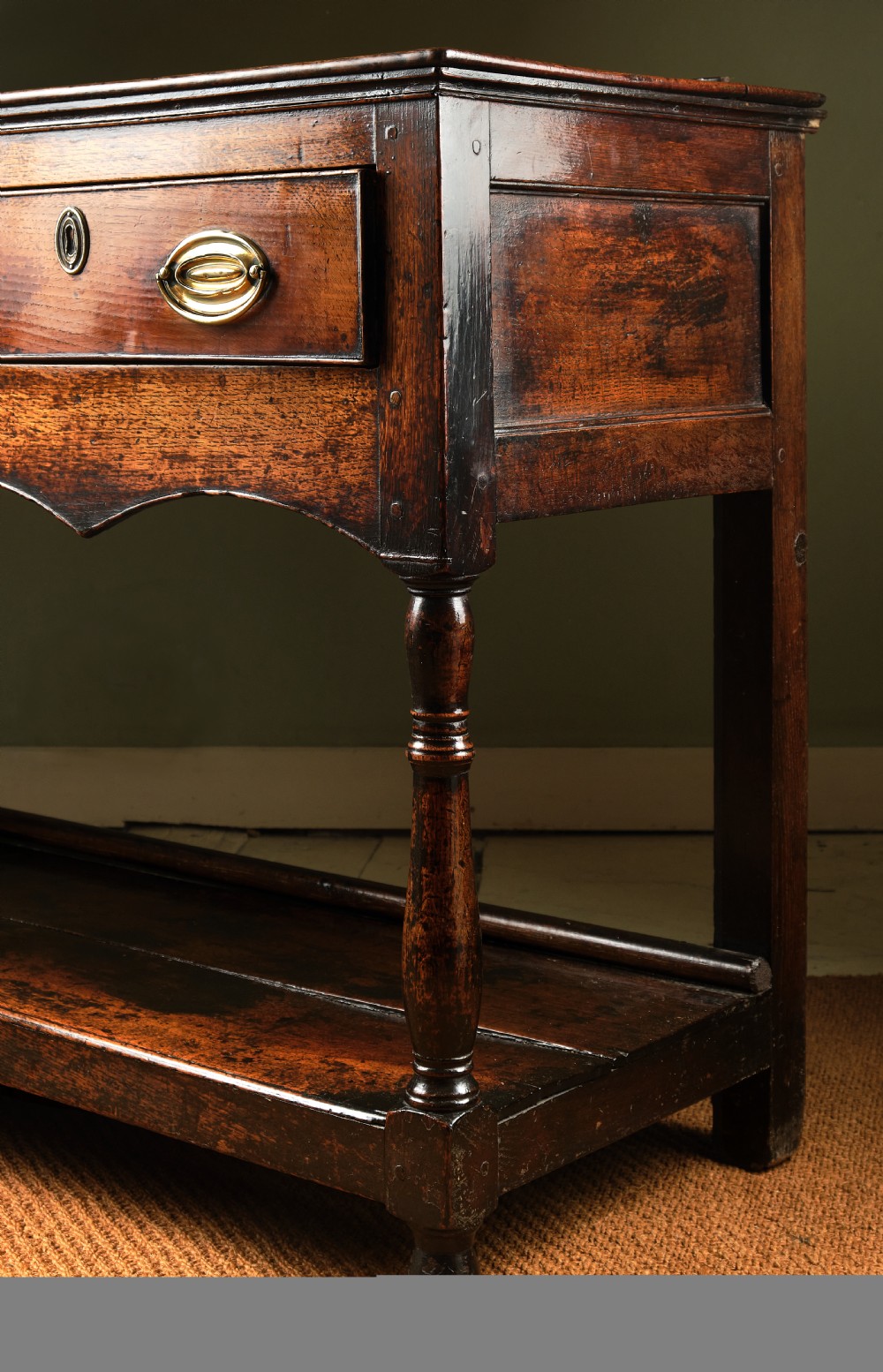 Superbly Patinated Welsh Oak Low Dresser or Server View IV