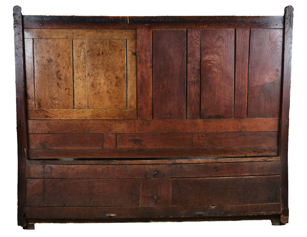 Unusual Georgian Oak Table Settle from Carmarthenshire View III