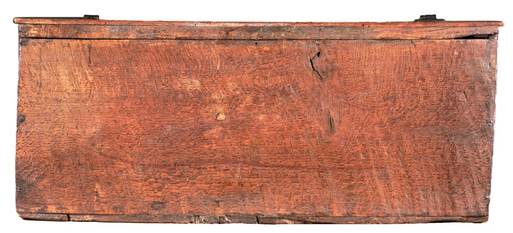 Dated, Initialled and Carved Oak Desk Box View VI