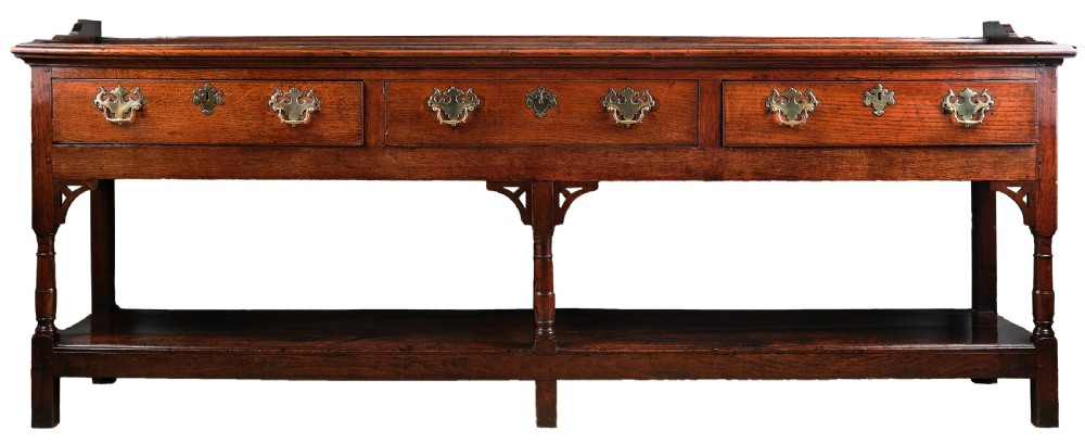 Georgian Oak Welsh Low Dresser