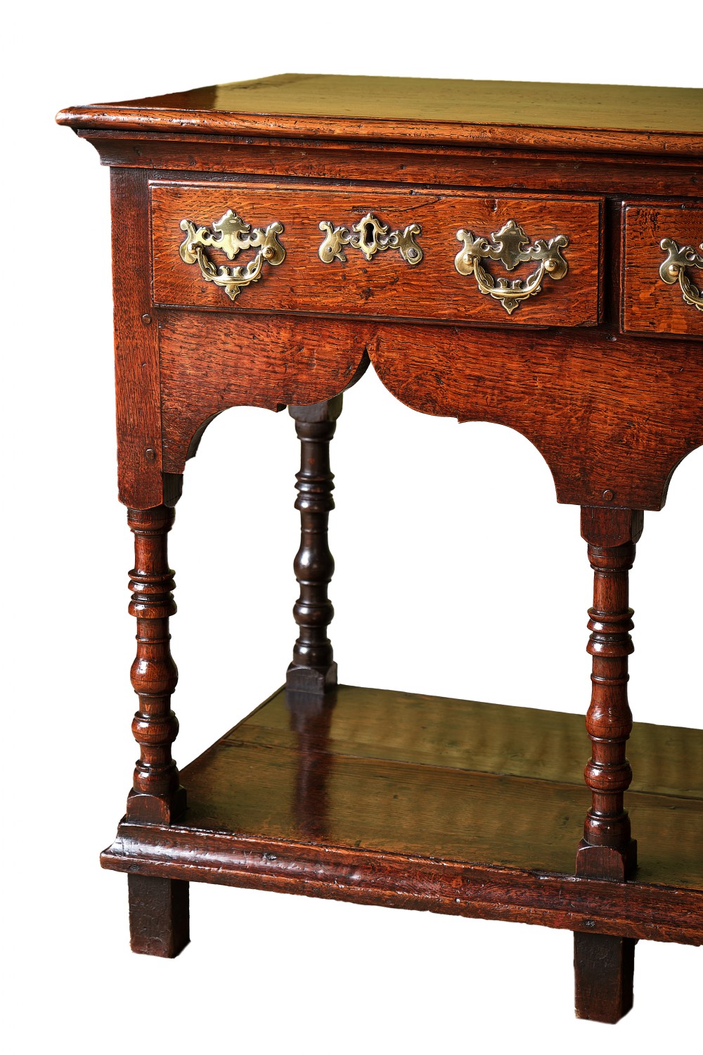 Fine Early Georgian Welsh Oak Low Dresser View III