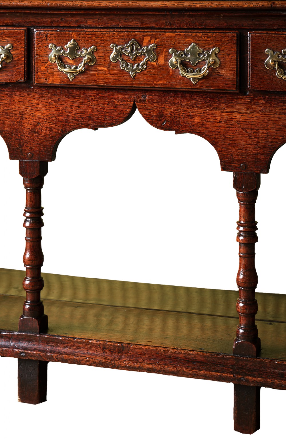 Fine Early Georgian Welsh Oak Low Dresser View V
