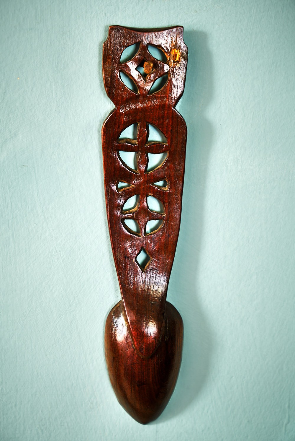 Welsh Fruitwood Love Spoon View VI