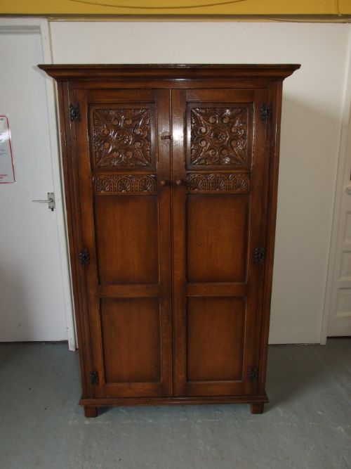 Carved Oak Wardrobe