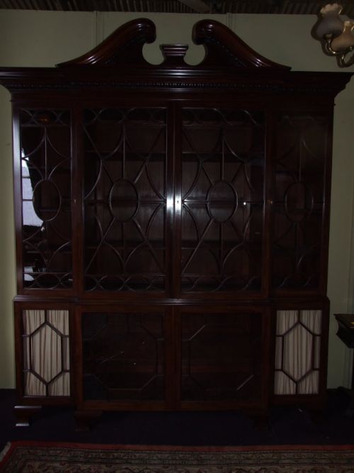 A Mahogany Breakfront Showcase