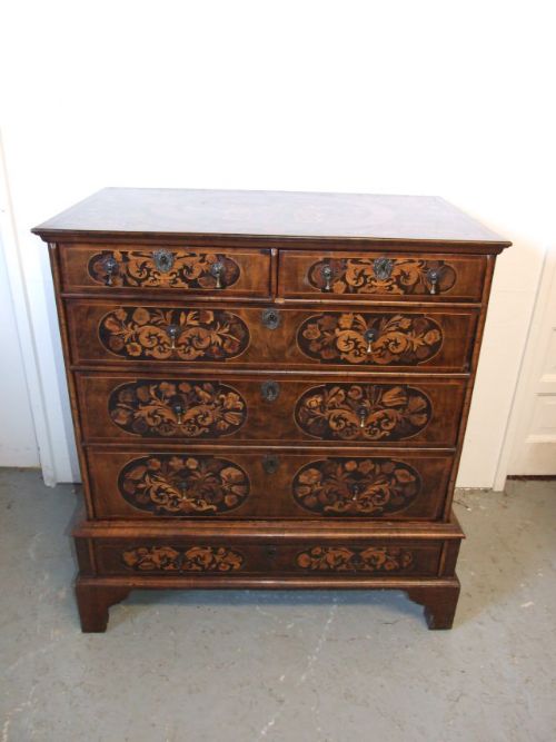 Walnut & Marquetry Chest