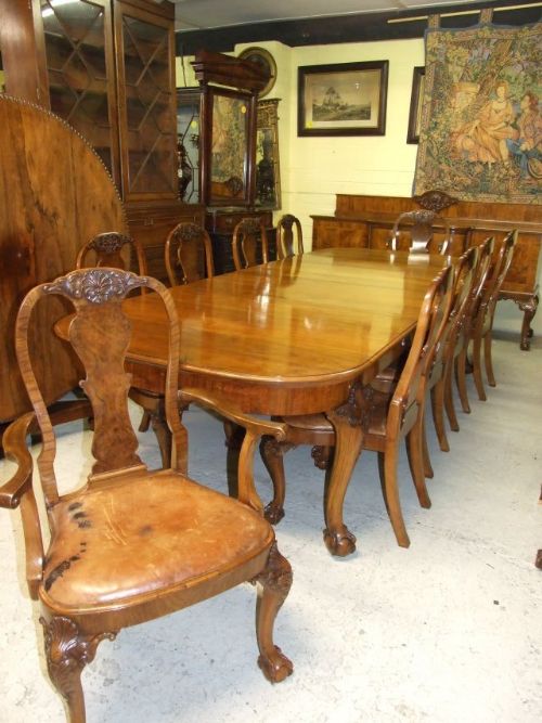 A Fine Walnut Dinning Room Suite