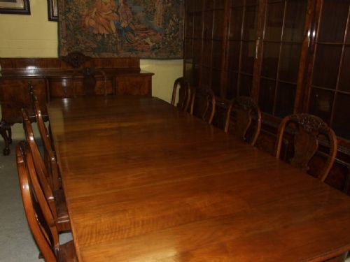 fig 1. A Fine Walnut Dinning Room Suite