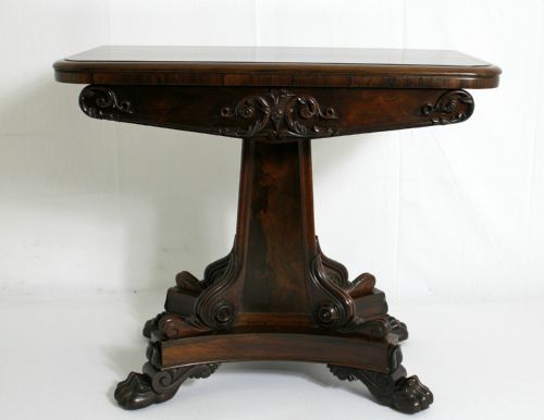 fig 2. WILLIAM IV ROSEWOOD CARD TABLE
