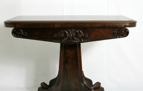fig 3. WILLIAM IV ROSEWOOD CARD TABLE