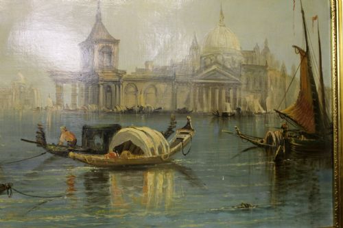 fig 2. Large Oil Painting Of Venice