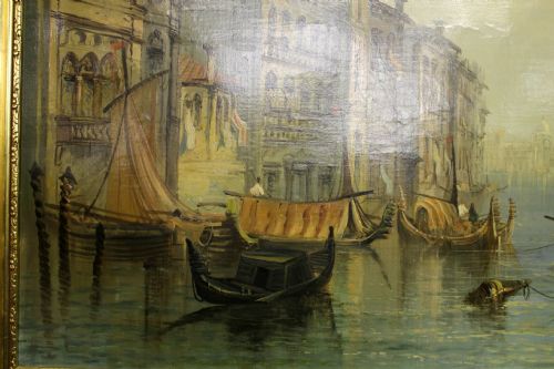 fig 3. Large Oil Painting Of Venice