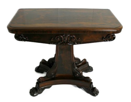 William IV Rosewood Card Table