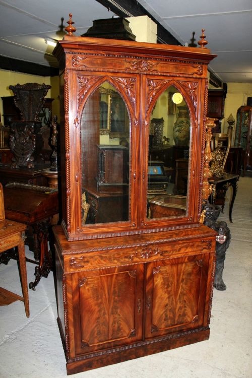 A Two Door Mahogany Bookcase