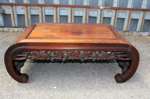 Late 19th Century Chinese Hardwood Opium Table