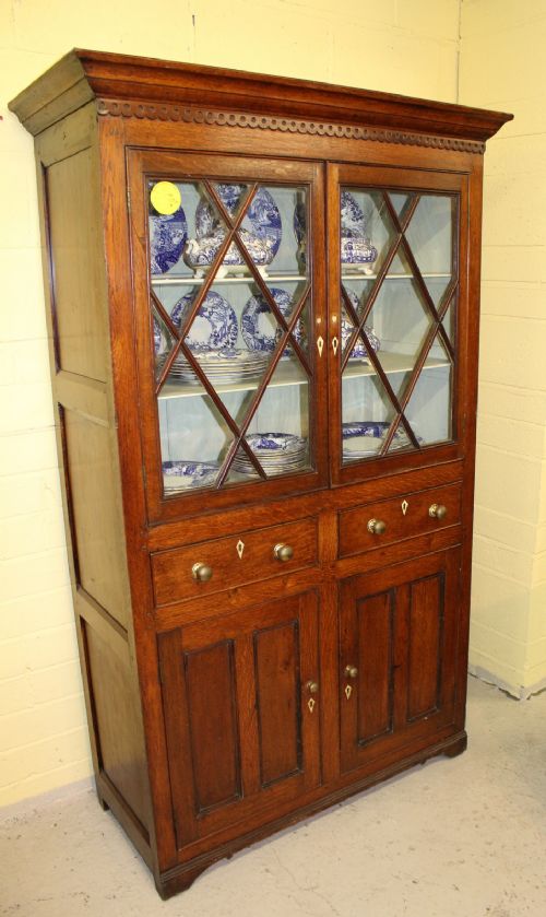 A Welsh Antique Oak Food Cupboard