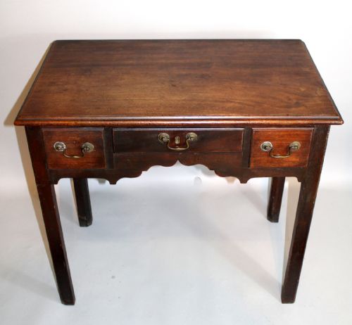 Georgian Mahogany 3 Draw Lowboy