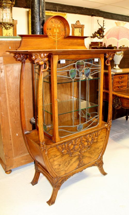 Art Nouveau Olive Wood Cabinet in the Manor of Louis Majorelle