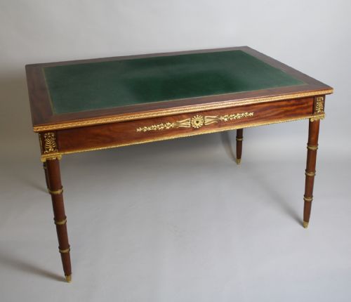 A French Empire Writing Table with Original Ormolu Mounts