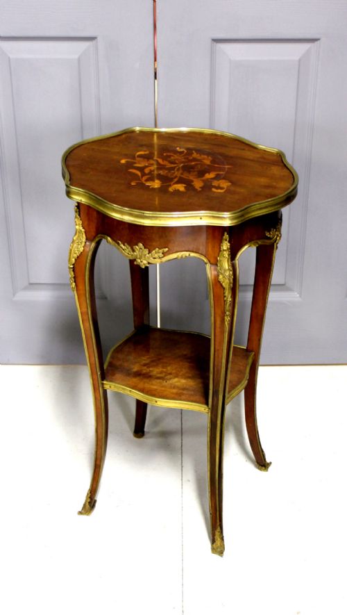 A Superb Quality Gilt Bronze Mounted Inlaid Side Table Stamped Gillows