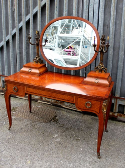 A Beautiful Quality French Satinwood and Ormolu Mounted Dressing Table