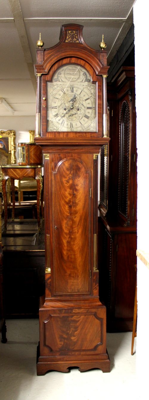 A Good Georgian Mahogany Grandfather Clock by John Grant London