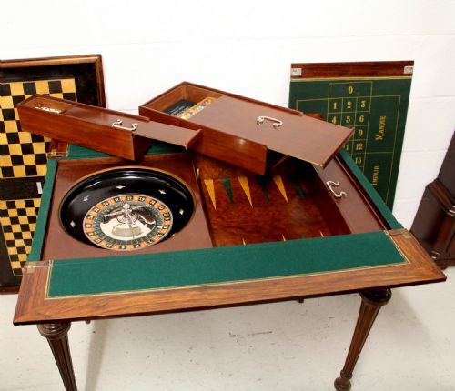 A Beautiful 19th Century French Kingwood Roulette Games Table by J.duval
