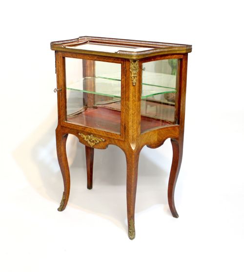 A French 19th Century Kingwood Vitrine Display Cabinet
